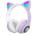 Fone Gatinho Sem Fio com Led Infantil