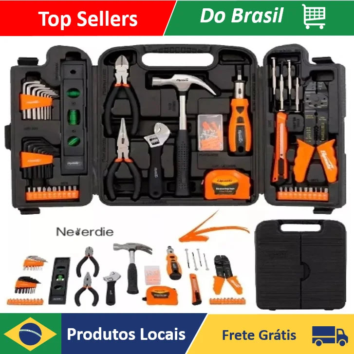 Jogo De Ferramentas Kit 129 Peças