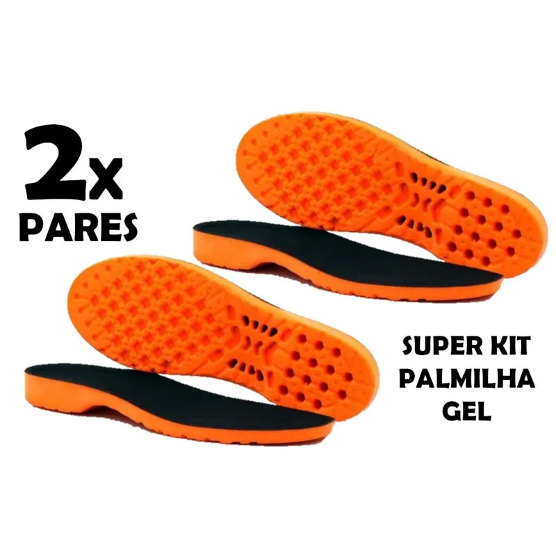 Kit 2 Pares de Palmilha De Gel