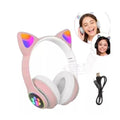 Fone Gatinho Sem Fio com Led Infantil