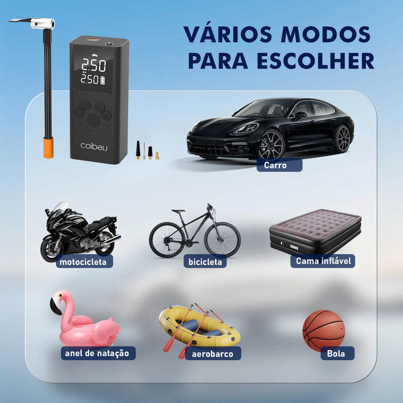 Mini compressor de ar portátil automotivo