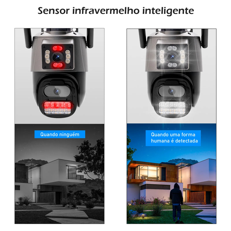 Camera Seguranca Wifi - 6MP, 4K - 360 Inteligente