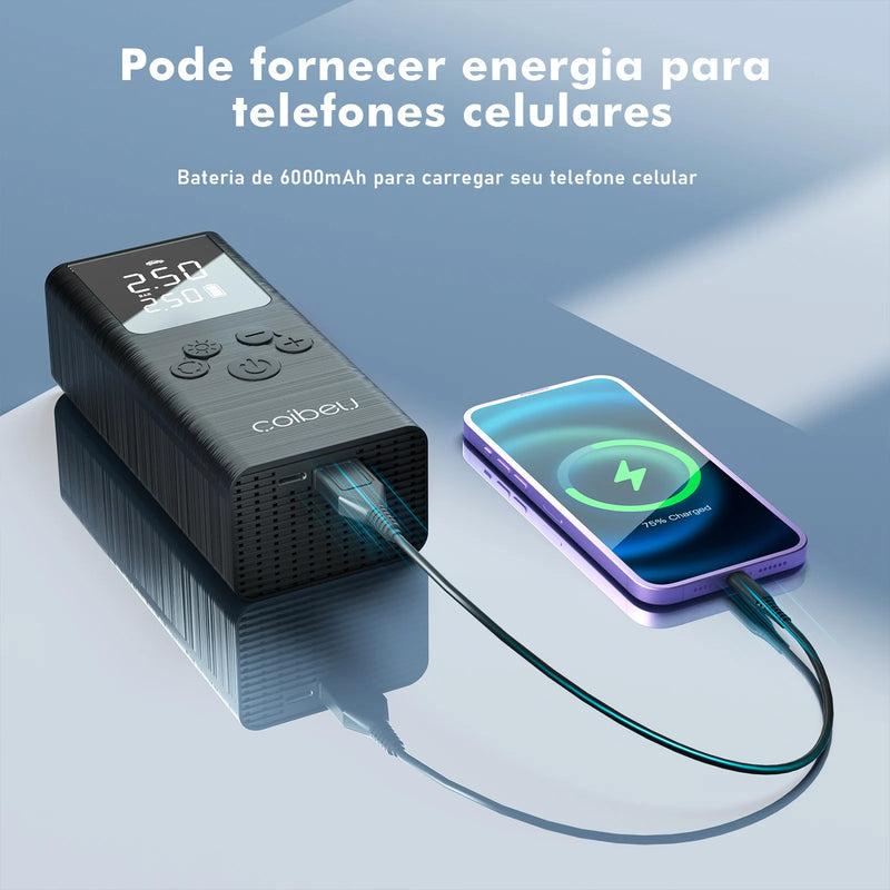 Mini compressor de ar portátil automotivo